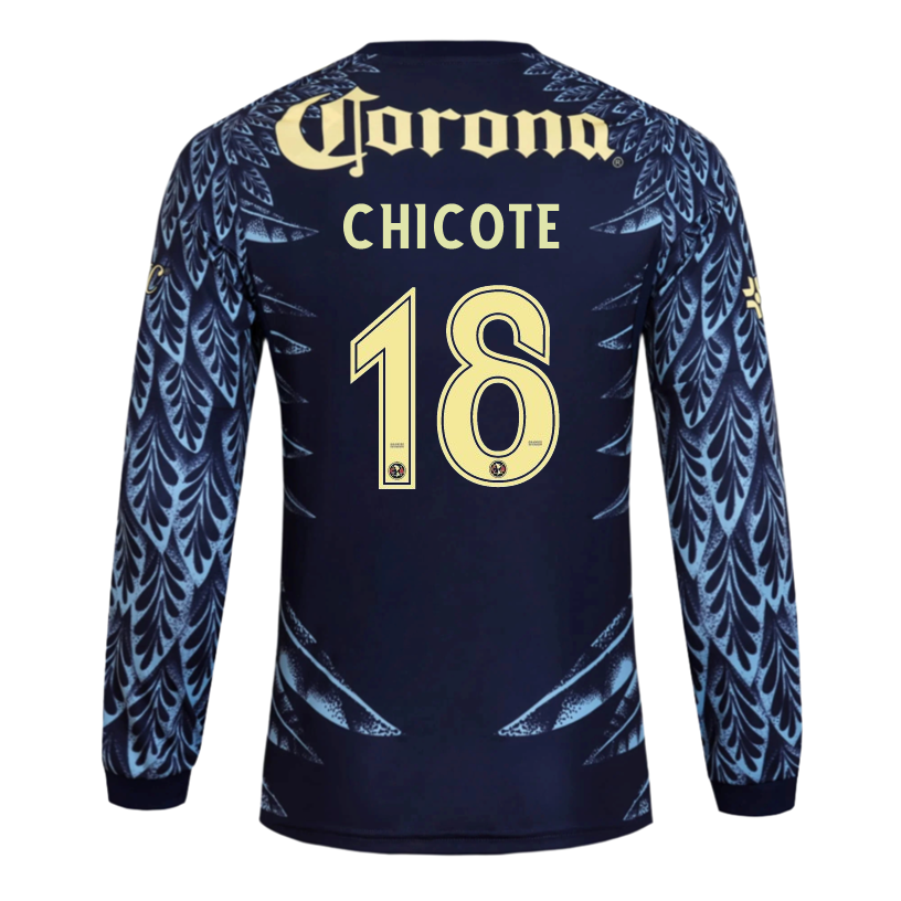 adidas Chicote Club América 25/26 Away Long Sleeve Jersey (Blue)
