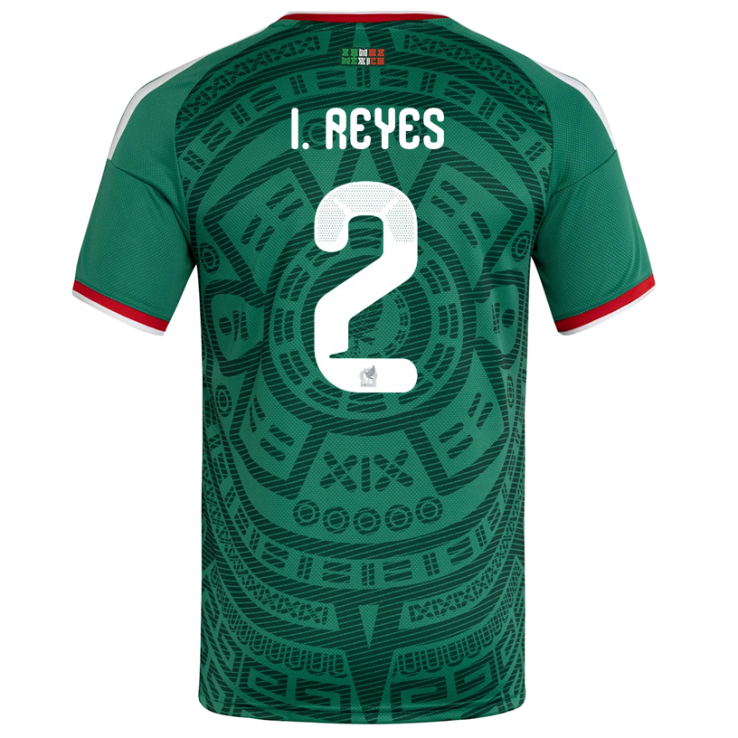 adidas Men's I. Reyes Mexico Home 2026 World Cup Jersey (Bold Green)