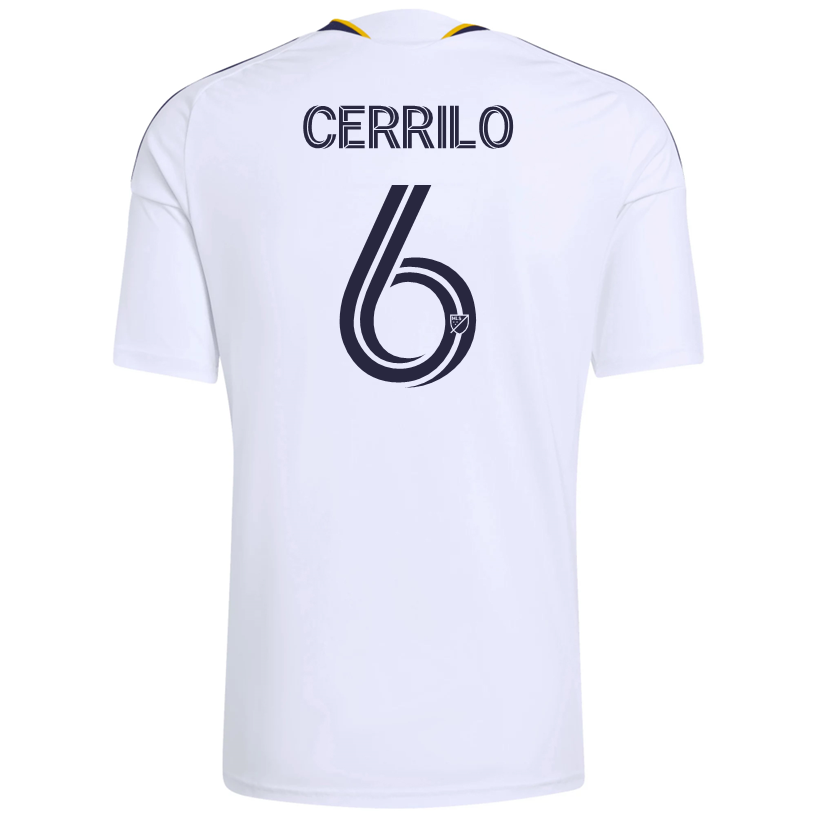 adidas Men's Cerrillo LA Galaxy Home Replica Jersey 26/27 (White)