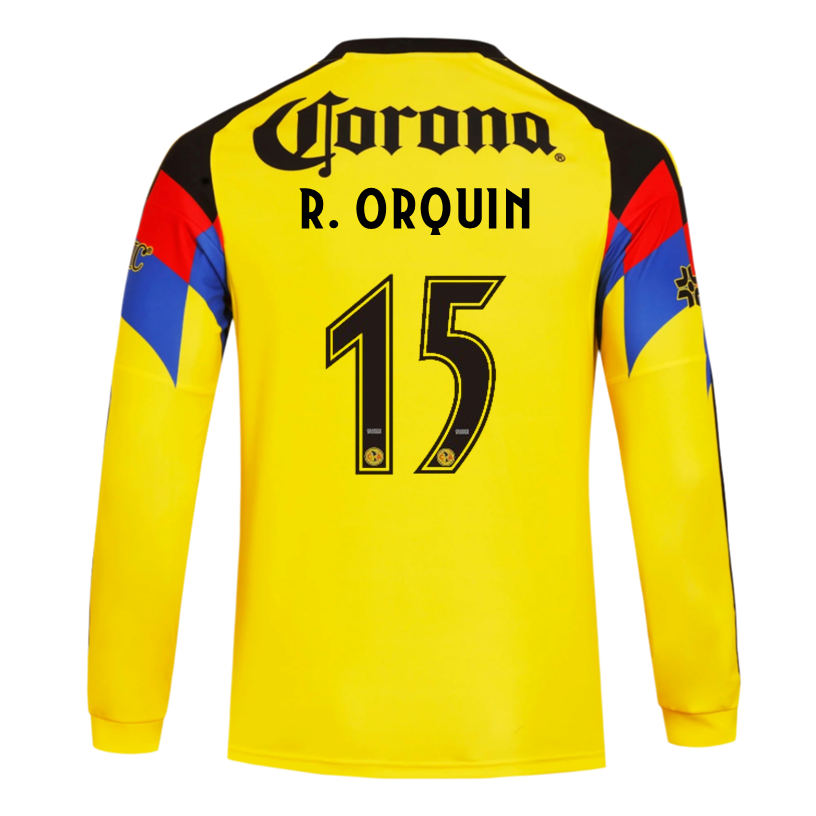 adidas R. Orquin Club América 25/26 Long Sleeve Home Jersey (Yellow)