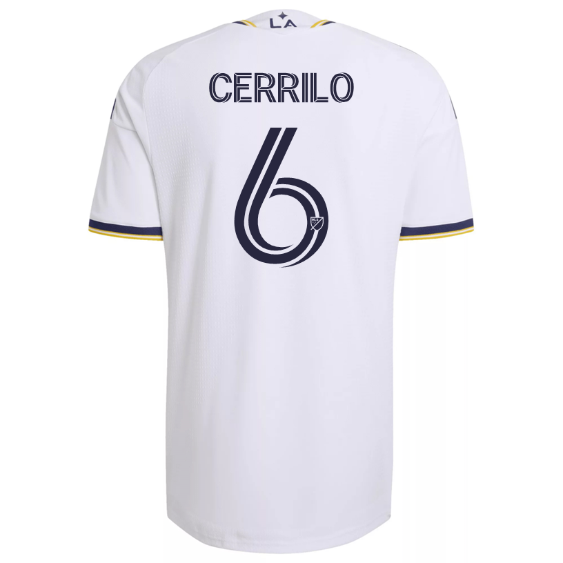 adidas Men's Cerrillo LA Galaxy Authentic Match Home Jersey 26/27 (White)