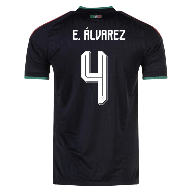 adidas Men's Mexico E. Alvarez Authentic Match Third Jersey 2026 (Black)