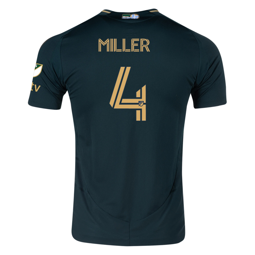 adidas Kamal Miller Portland Timbers Authentic Home Jersey w/ MLS &amp; Apple Patch 25/26 (Green/Gold)