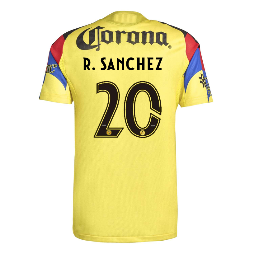 adidas R. Sanchez Men's Club America 25/26 Authentic Home Jersey (Yellow)
