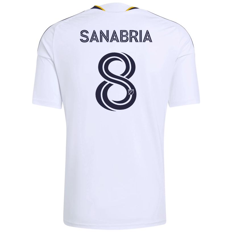 adidas Men's Sanabria LA Galaxy Home Replica Jersey 26/27 (White)