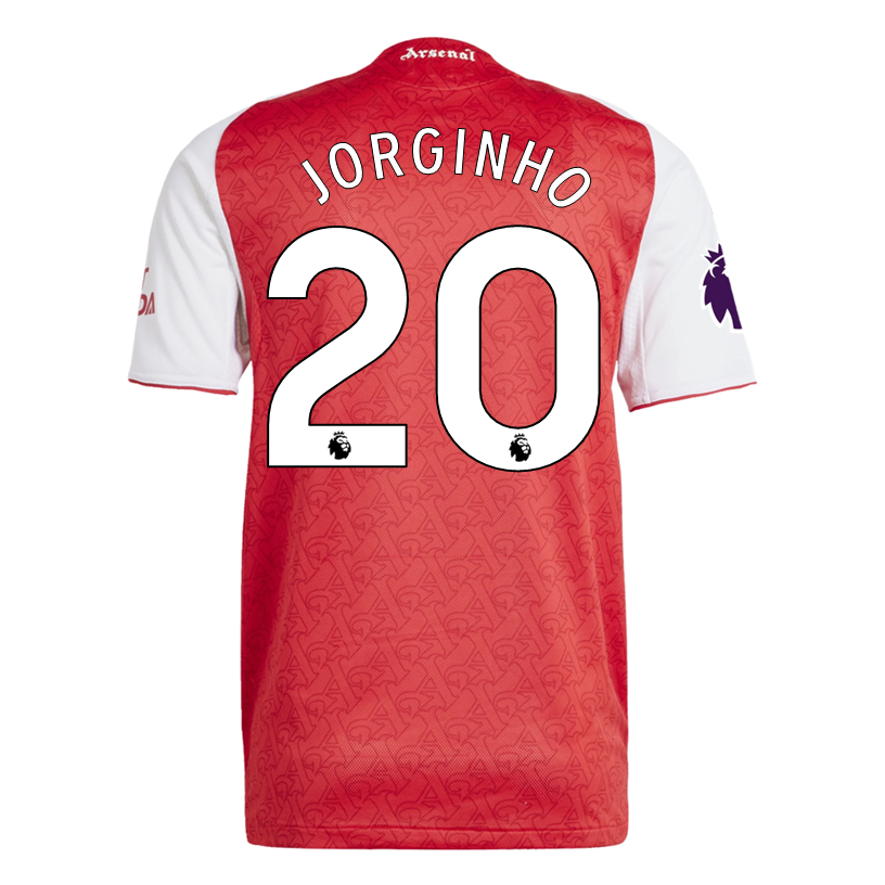 adidas Jorginho Arsenal FC Authentic Home Jersey 25/26 w/ EPL Patch (Better Scarlet/White