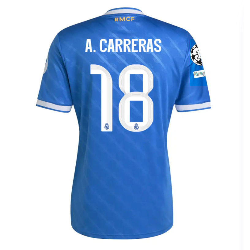 adidas A. Carreras Men's Real Madrid Third Jersey 25/26 w