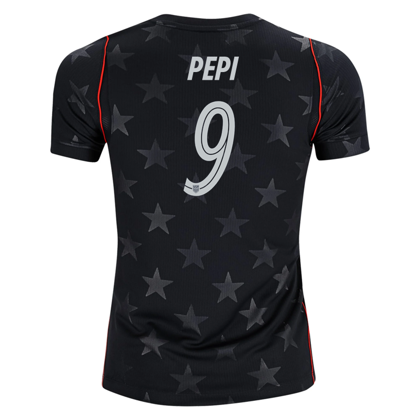 Nike Youth Pepi United States Away Stadium Jersey 2026 (Dark Obsidian/Pure Platinum)