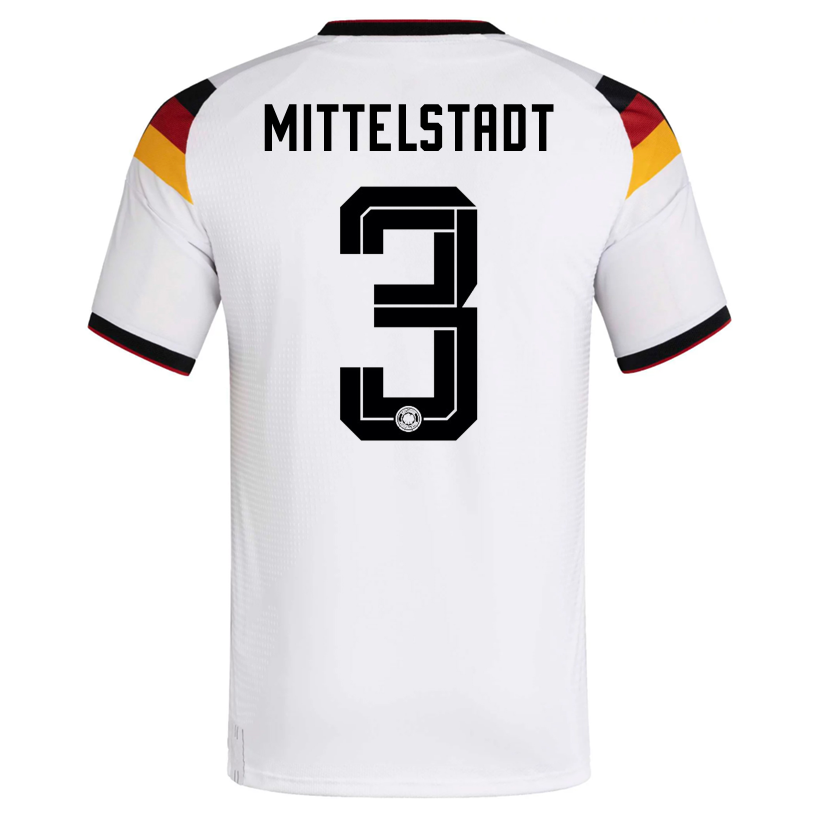 adidas Men's Mittelstadt Germany Authentic Home World Cup Jersey 2026 (White/Black)