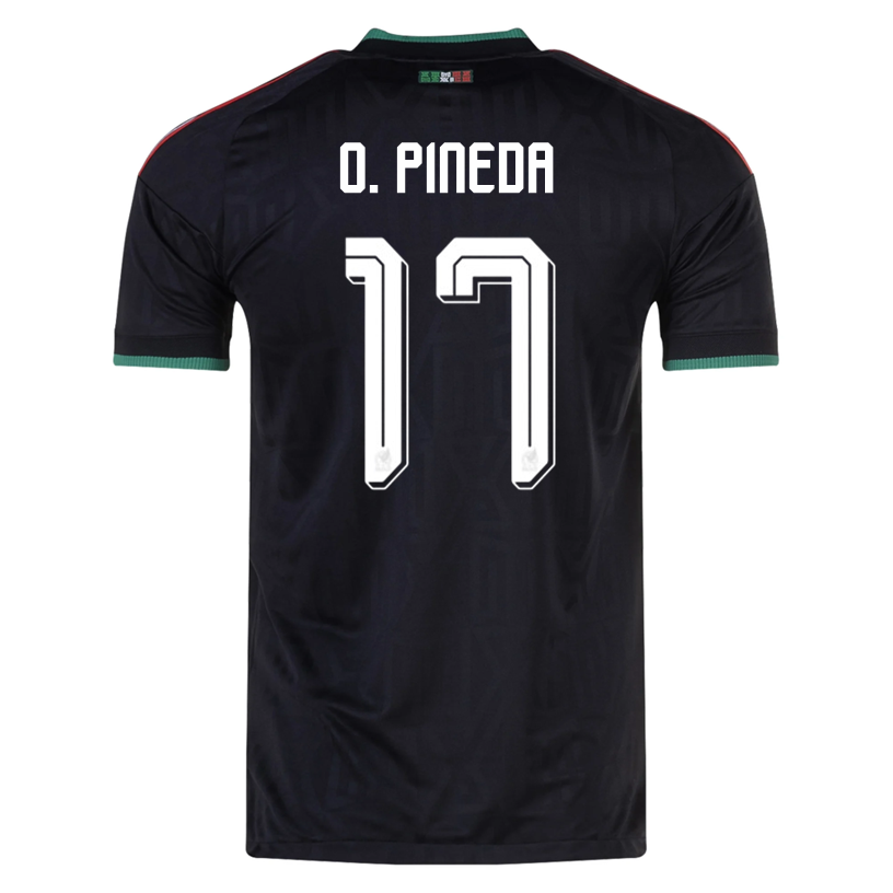 adidas Men's Mexico O. Pineda Authentic Match Third Jersey 2026 (Black)