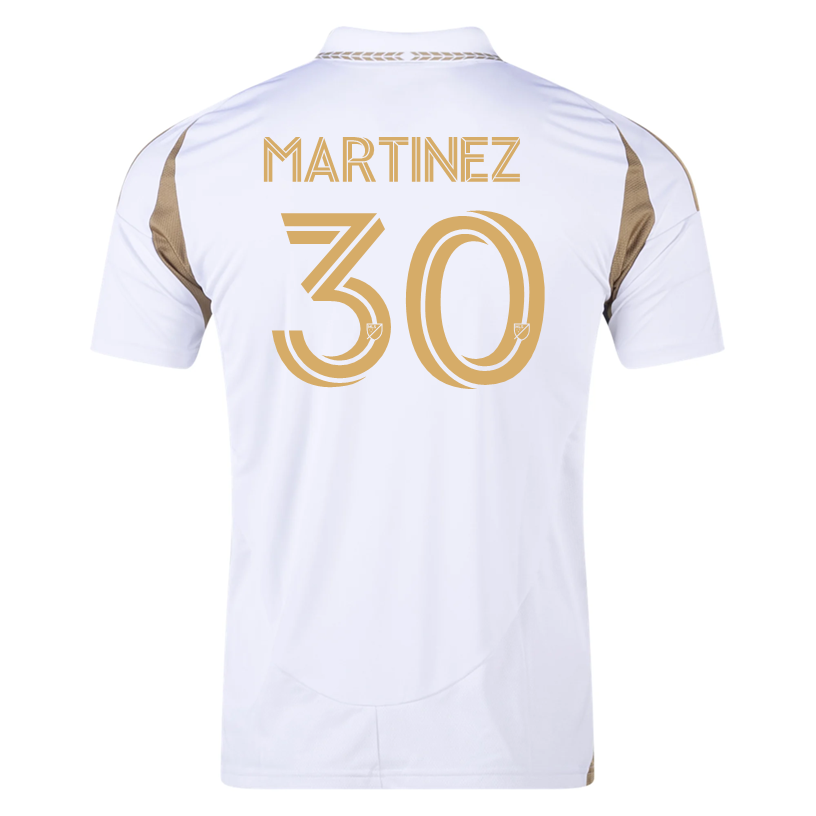adidas David Martínez LAFC Away Jersey 25/26 (White/Gold)