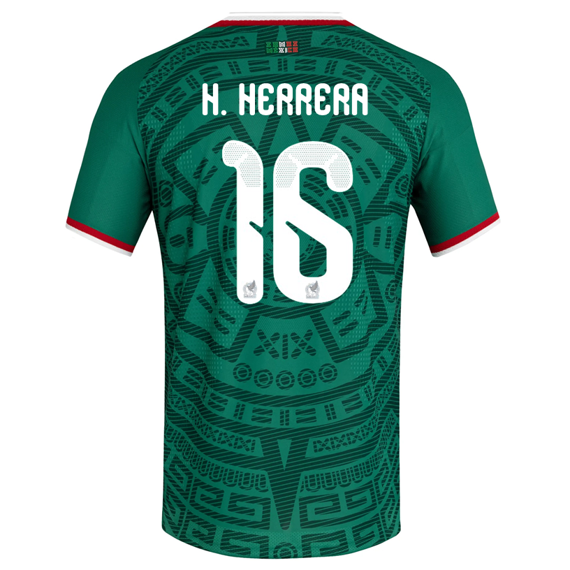 adidas Men&#39;s H. Herrera Mexico Authentic Home 2026 World Cup Jersey (Bold Green)