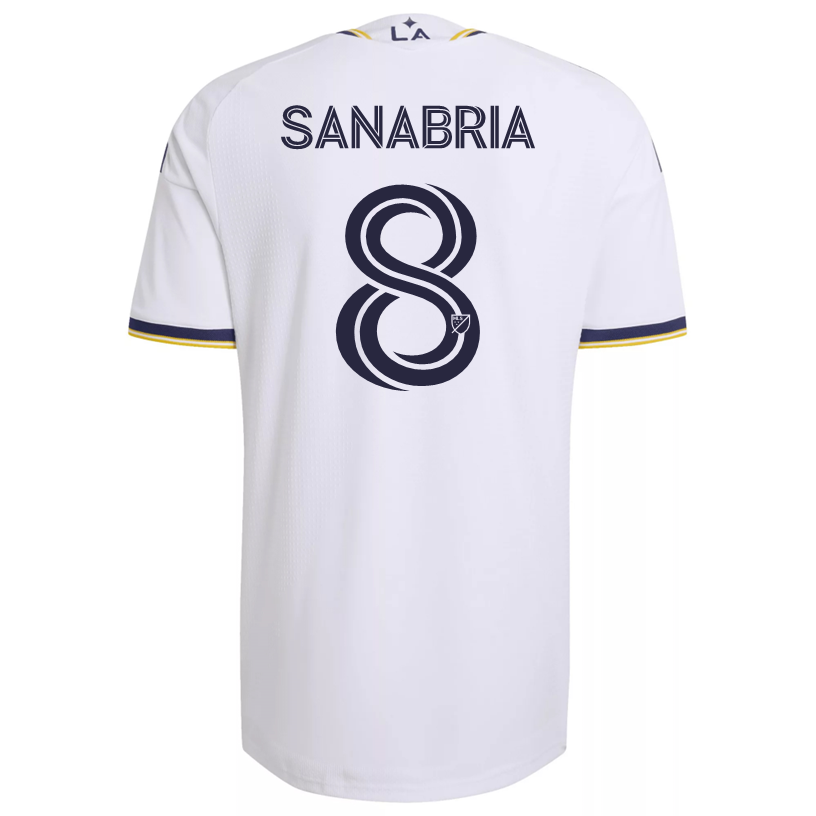 adidas Men's Sanabria LA Galaxy Authentic Match Home Jersey 26/27 (White)