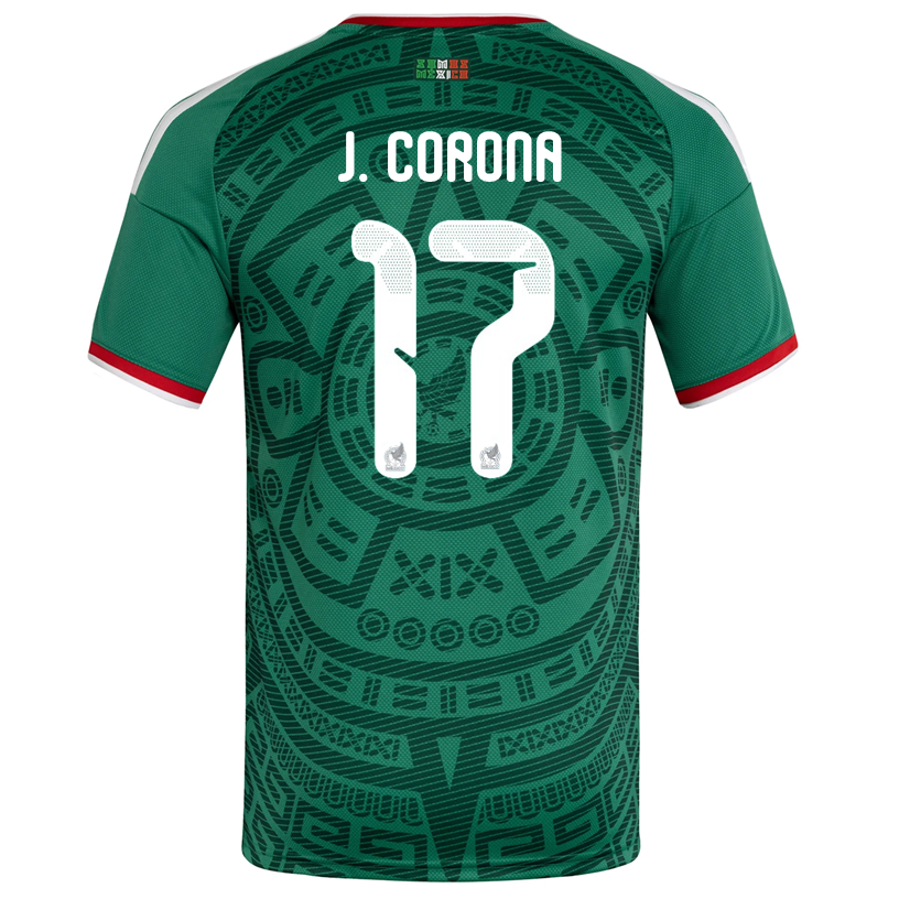 adidas Men's J. Corona Mexico Home 2026 World Cup Jersey (Bold Green)