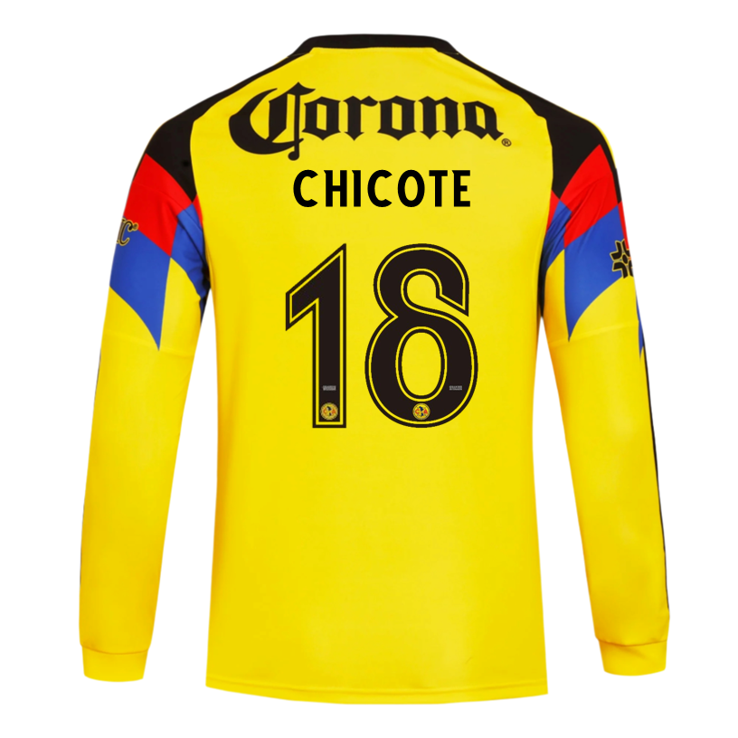 adidas Chicote Club América 25/26 Long Sleeve Home Jersey (Yellow)