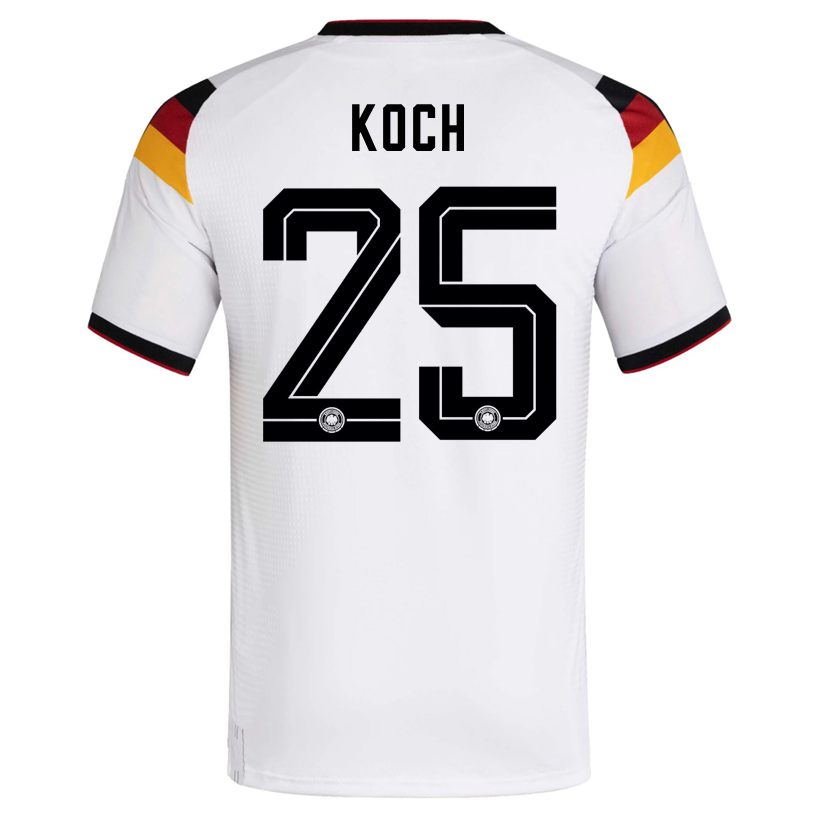 adidas Men's Koch Germany Authentic Home World Cup Jersey 2026 (White/Black)