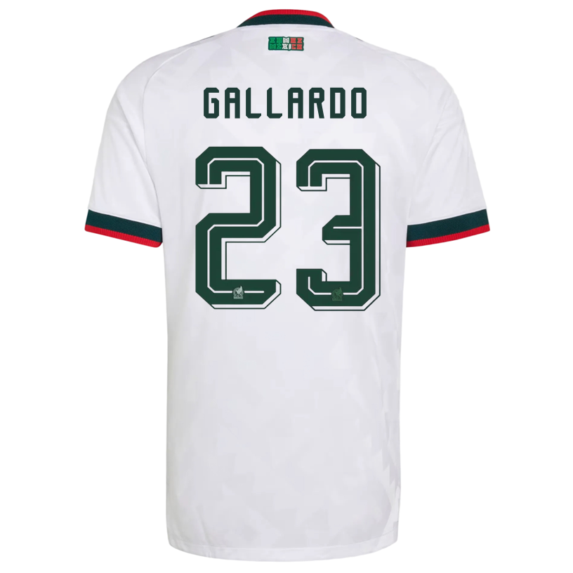 adidas Men's Mexico Gallardo Authentic Match Away Jersey 2026 (White)