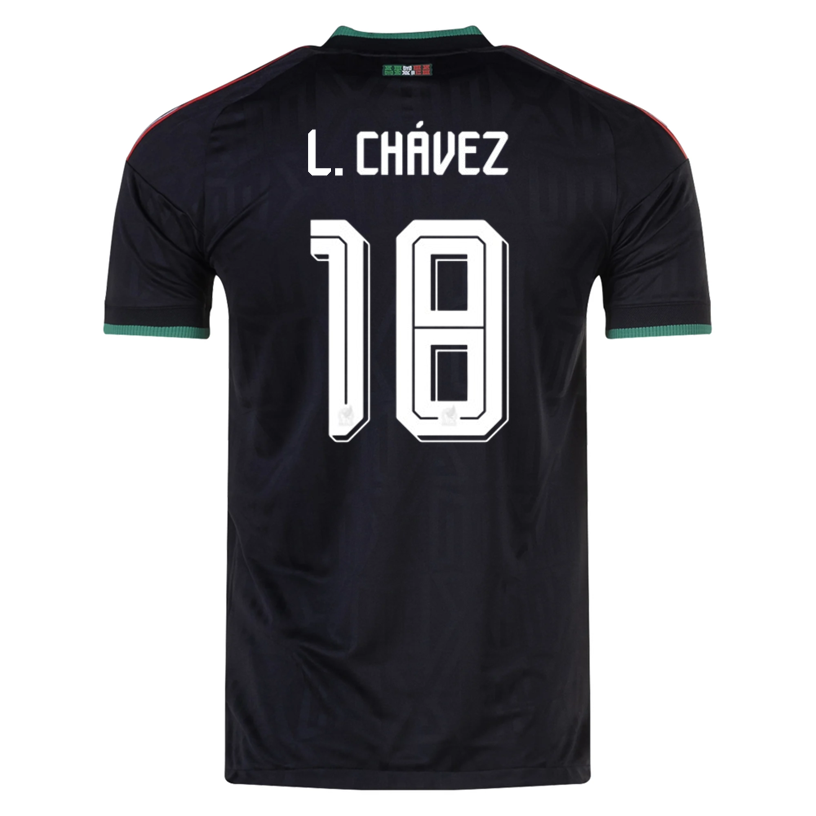 adidas Men's Mexico L. Chavez Authentic Match Third Jersey 2026 (Black)