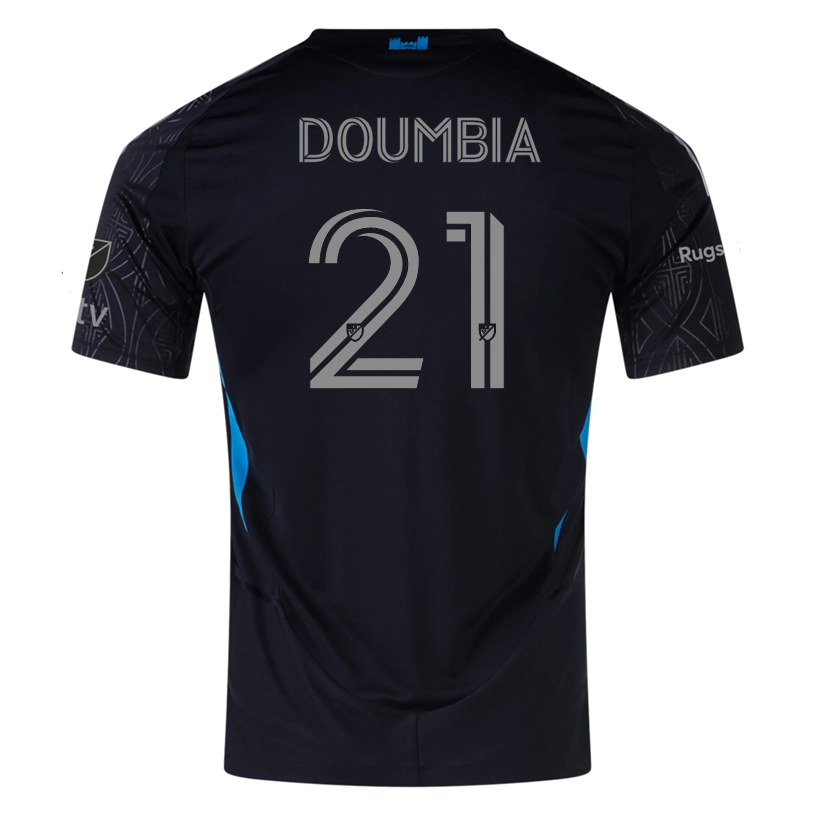 adidas Souleyman Doumbia Charlotte FC Authentic Away Jersey 25/26 (Black)