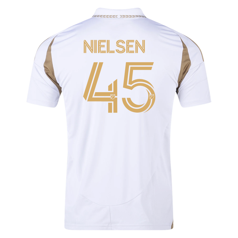 adidas Kenneth Nielsen LAFC Away Jersey 25/26 (White/Gold)