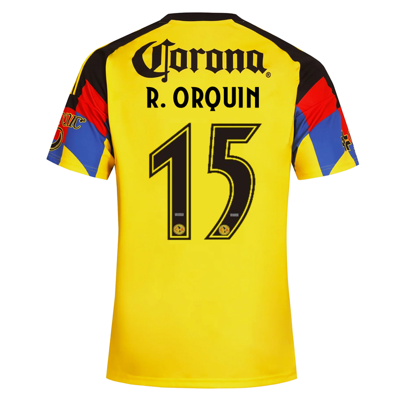 adidas Men's R. Orquin  Club America Home Jersey 25/26 (Yellow)