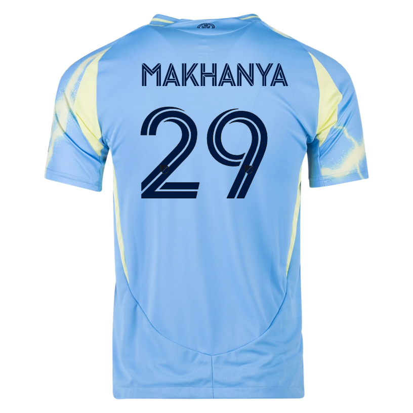 adidas Philadelphia Union Olwethu Makhanya Authentic Away Jersey 25/26 (Blue/Yellow)