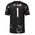 Nike Mens Canada St. Clair Away Stadium Jersey 2026 (Black/Red)