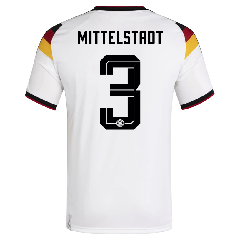 adidas Men's Mittelstadt Germany Home World Cup Jersey 2026 (White/Black)