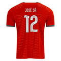 PUMA Men's Portugal Jose Sa Home World Cup 2026 Soccer Jersey (Club Red/Green Lagoon)