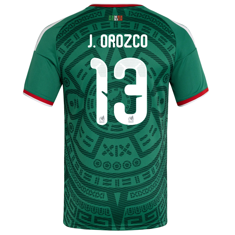 adidas Men's J. Orozco Mexico Home 2026 World Cup Jersey (Bold Green)
