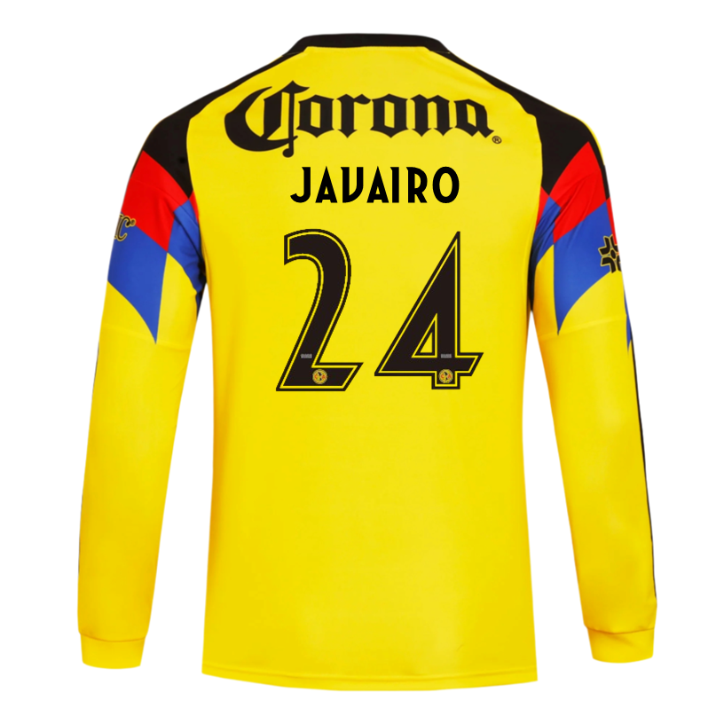 adidas Javairo Club América 25/26 Long Sleeve Home Jersey (Yellow)