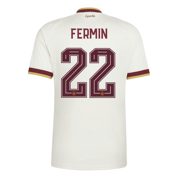 スペイン代表FERMÍN フィルミン WC2026アウェイユニホーム adidas Men's Spain Fermin Away Stadium Jersey 2026 (White)