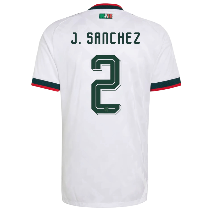 adidas Men's Mexico J. Sanchez Authentic Match Away Jersey 2026 (White)