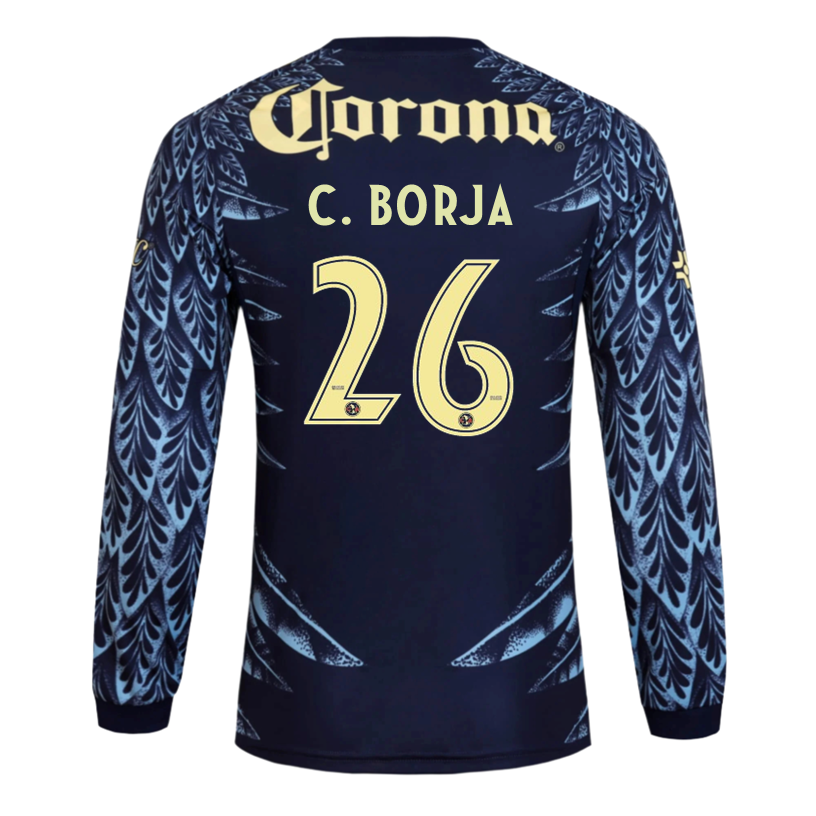 adidas C. Borja Club América 25/26 Away Long Sleeve Jersey (Blue)