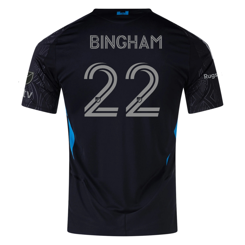 adidas David Bingham Charlotte FC Authentic Away Jersey 25/26 (Black)