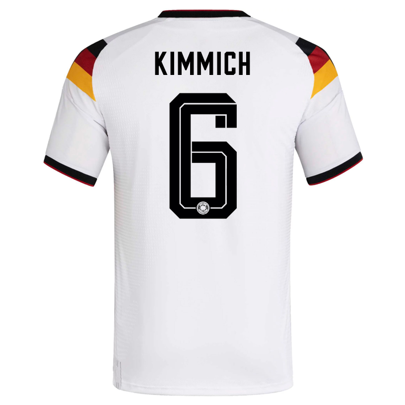 adidas Men's Kimmich Germany Authentic Home World Cup Jersey 2026 (White/Black)