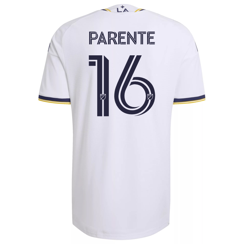 adidas Men's Parente LA Galaxy Authentic Match Home Jersey 26/27 (White)