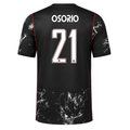 Nike Mens Canada Osorio Away Stadium Jersey 2026 (Black/Red)
