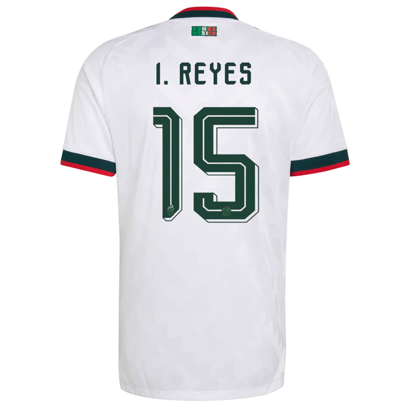 adidas Men's Mexico I. Reyes Authentic Match Away Jersey 2026 (White)