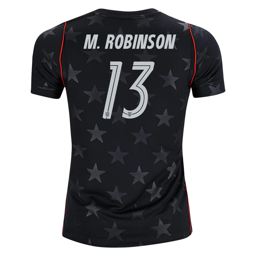 Nike Youth M. Robinson United States Away Stadium Jersey 2026 (Dark Obsidian/Pure Platinum)