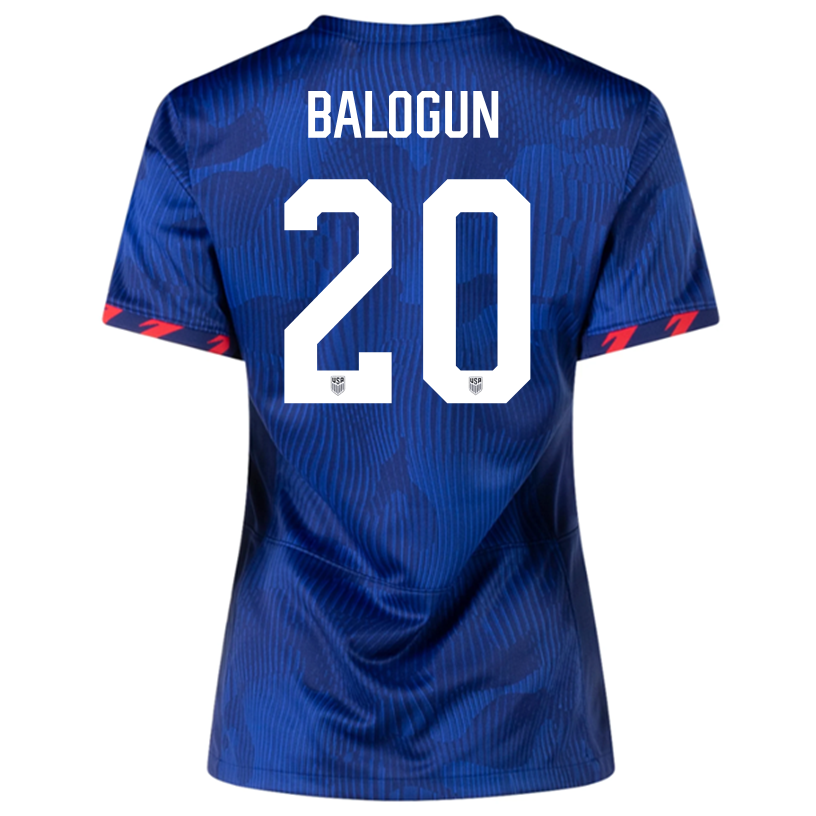 Nike Womens United States Folarin Balogun Away Jersey 23/24 (Hyper Royal/Loyal Blue)