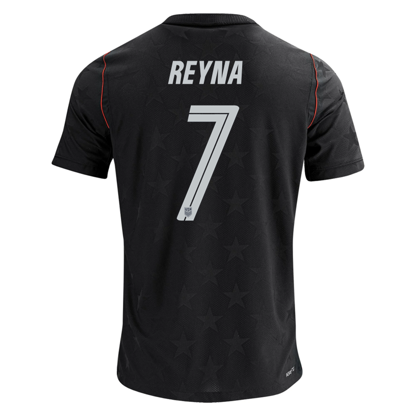 Nike Men's Reyna United States Match Authentic Away Jersey 2026 (Dark Obsidian/Pure Platinum)