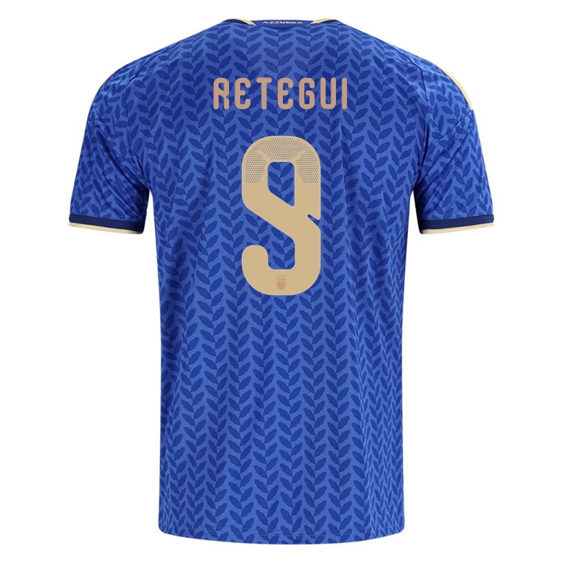 adidas Men's Retegui Italy Home Replica Jersey 2026 (Bold Blue)