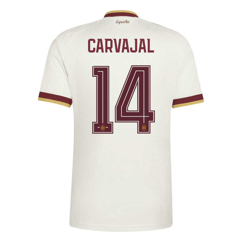 adidas Men's Spain Carvajal Away Stadium Jersey 2026 (White)