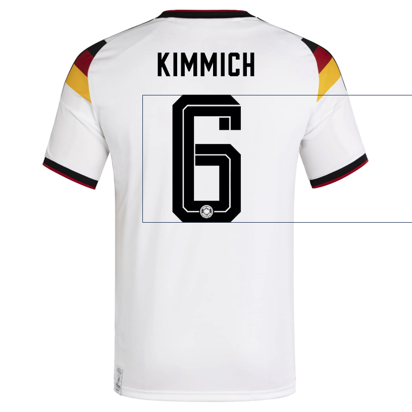 adidas Men's Kimmich Germany Home World Cup Jersey 2026 (White/Black)