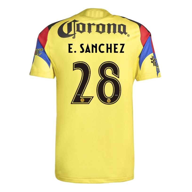 adidas E. Sanchez Club América 25/26 Long Sleeve Home Jersey (Yellow)