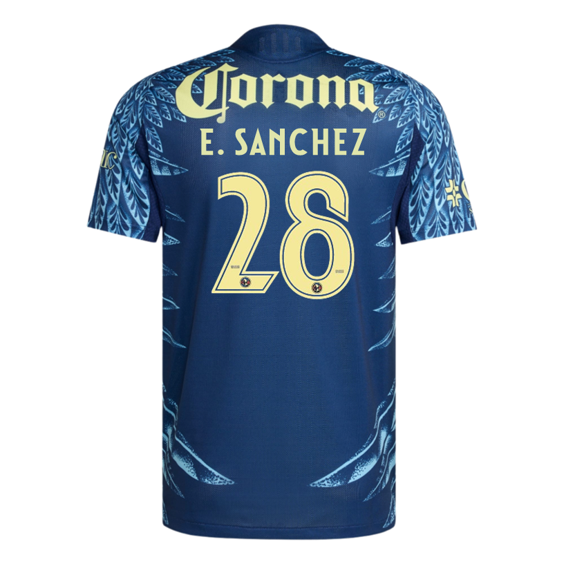 adidas E. Sanchez Men's Club América 25/26 Authentic Away Jersey (Blue)