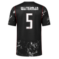 Nike Mens Canada Waterman Away Stadium Jersey 2026 (Black/Red)