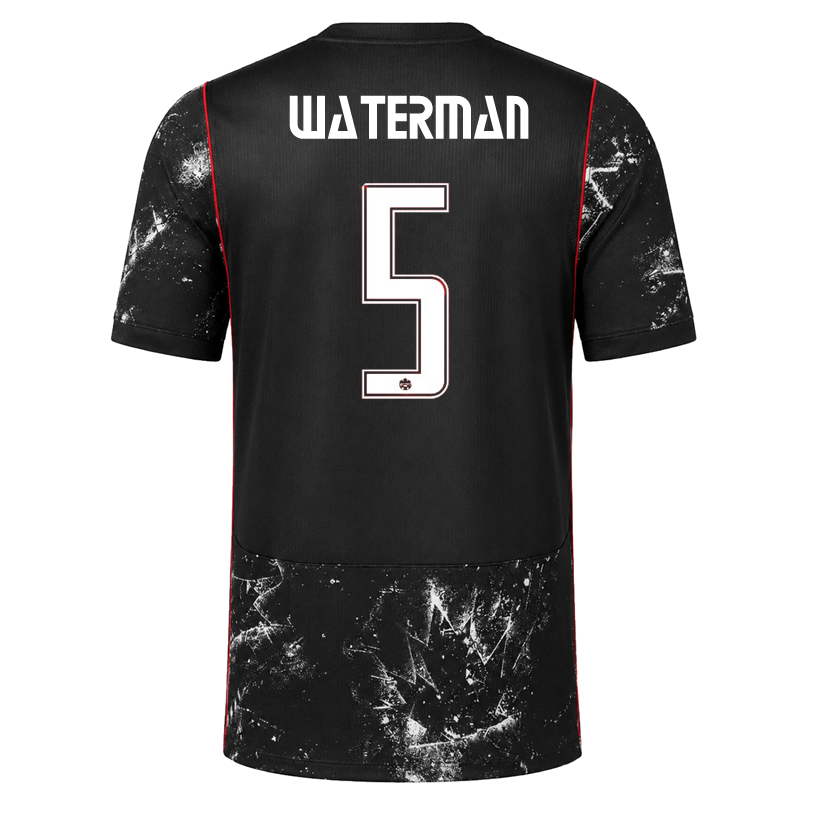 Nike Mens Canada Waterman Away Stadium Jersey 2026 (Black/Red)