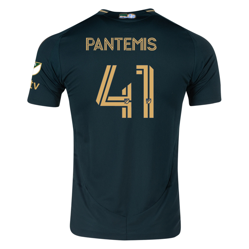 adidas James Pantemis Portland Timbers Authentic Home Jersey w/ MLS &amp; Apple Patch 25/26 (Green/Gold)